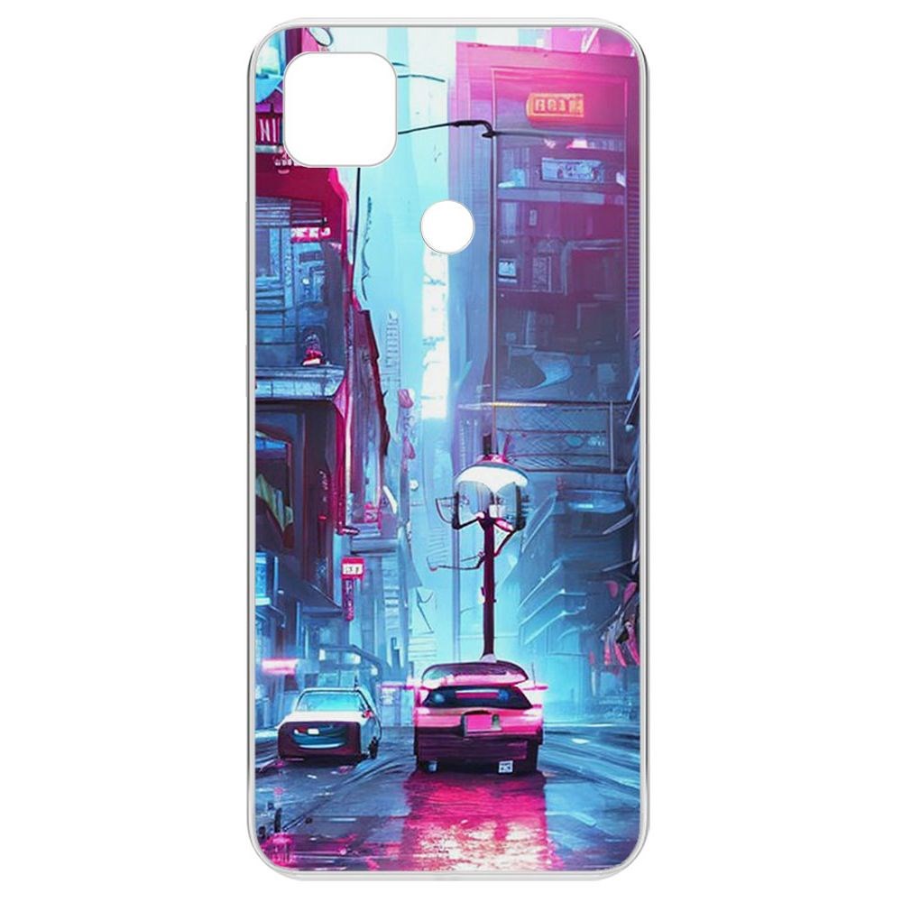 

Чехол-накладка Krutoff Clear Case Киберпанк Улица для Xiaomi Redmi 9C, Прозрачный