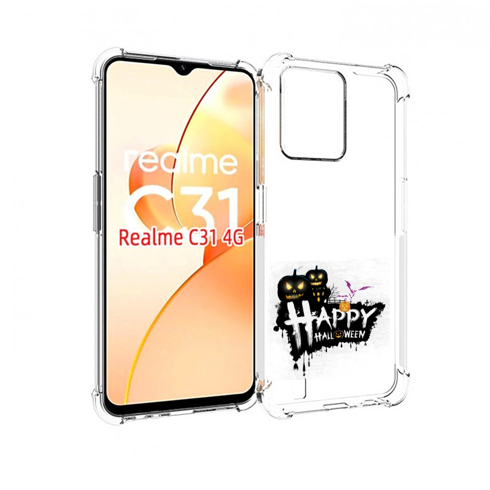 

Чехол MyPads счастливого хэллоуина для OPPO Realme C31, Прозрачный, Tocco