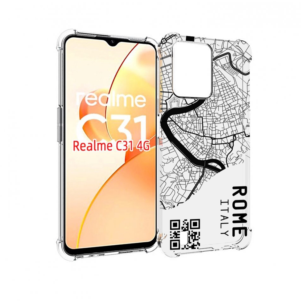 

Чехол MyPads схема-рим для OPPO Realme C31, Прозрачный, Tocco