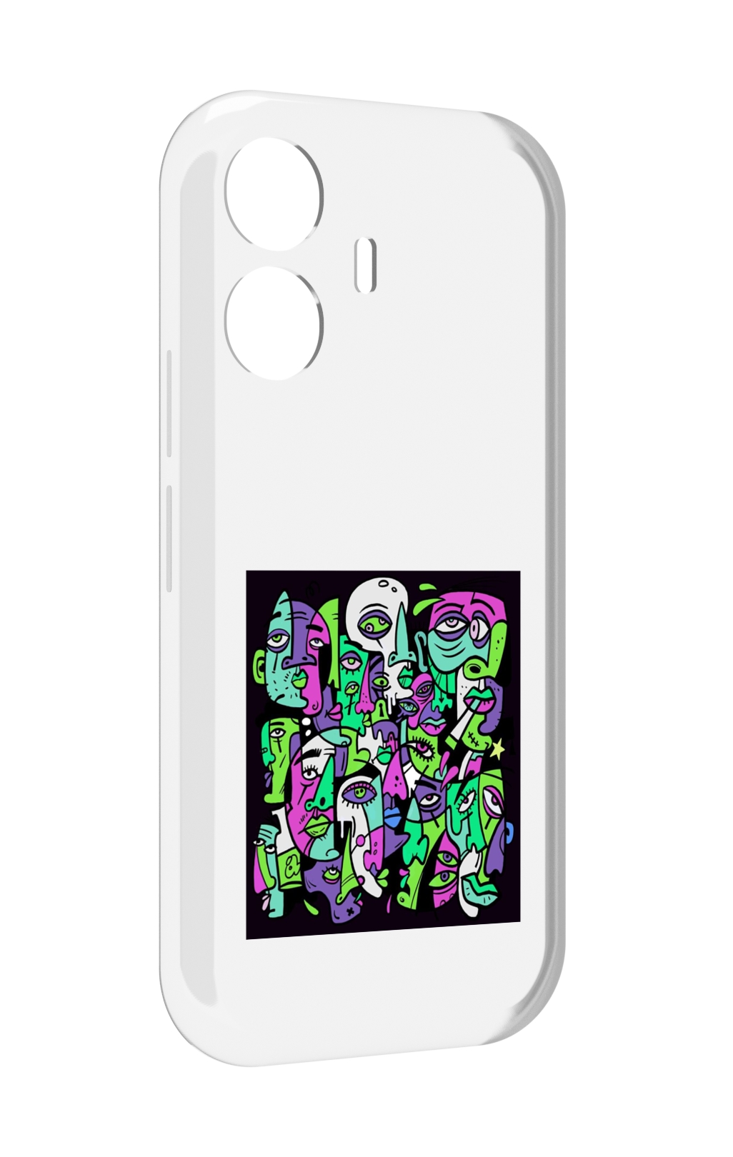 

Чехол MyPads Кривой эфир ATL для Vivo Y77E / Vivo iQOO Z6 Lite, Прозрачный, Tocco