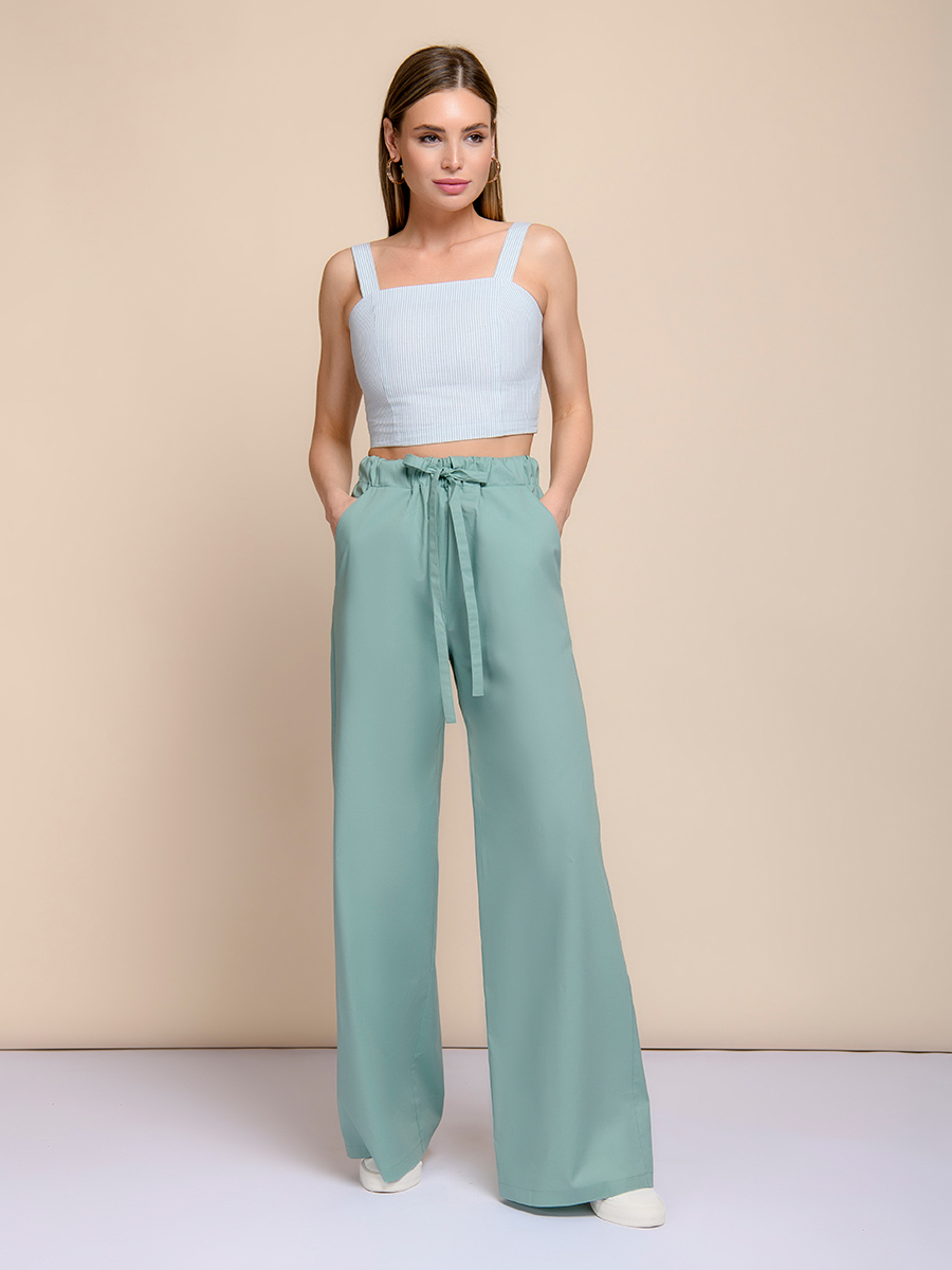 

Брюки женские 1001dress 102726 зеленые 46 RU, 102726