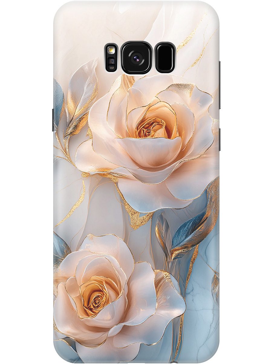 

Силиконовый чехол на Samsung Galaxy S8+ с принтом "Белые розы на мраморе", Прозрачный;белый;оранжевый, 713984423