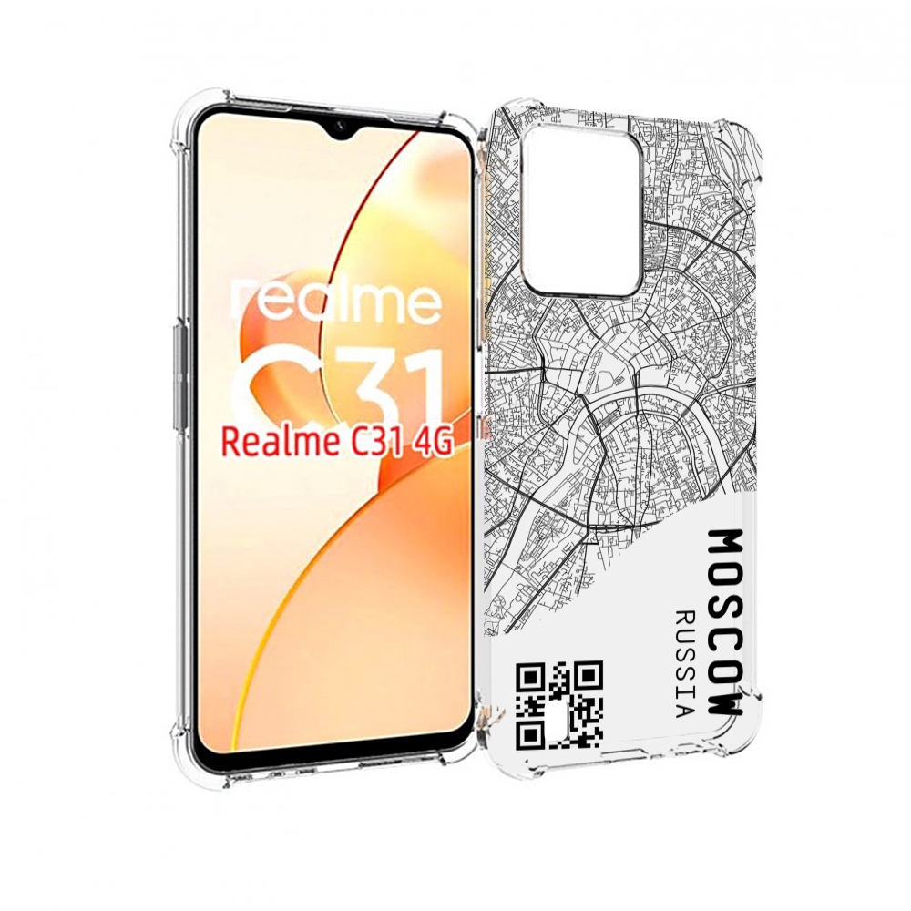

Чехол MyPads схема-москва для OPPO Realme C31, Прозрачный, Tocco
