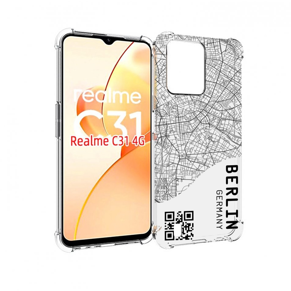 

Чехол MyPads схема-берлин для OPPO Realme C31, Прозрачный, Tocco