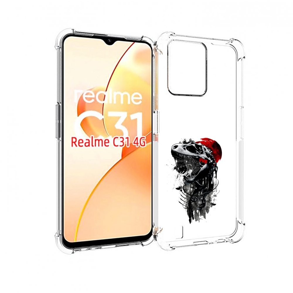 

Чехол MyPads вымерший динозавр для OPPO Realme C31, Прозрачный, Tocco