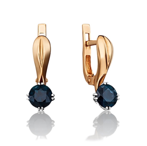 

Серьги из золота с сапфиром PLATINA jewelry 02-0520-00-102-1111-30, 02-0520-00-102-1111-30