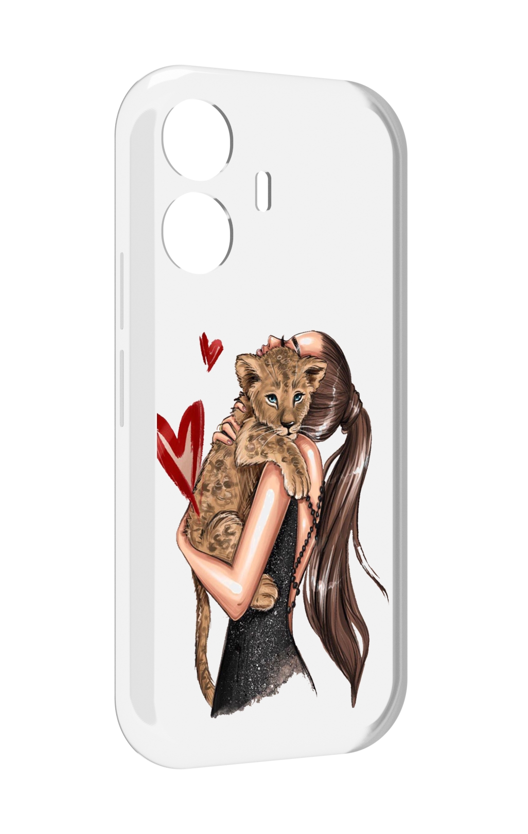 

Чехол MyPads Кошачья-любовь для Vivo Y77E / Vivo iQOO Z6 Lite, Прозрачный, Tocco