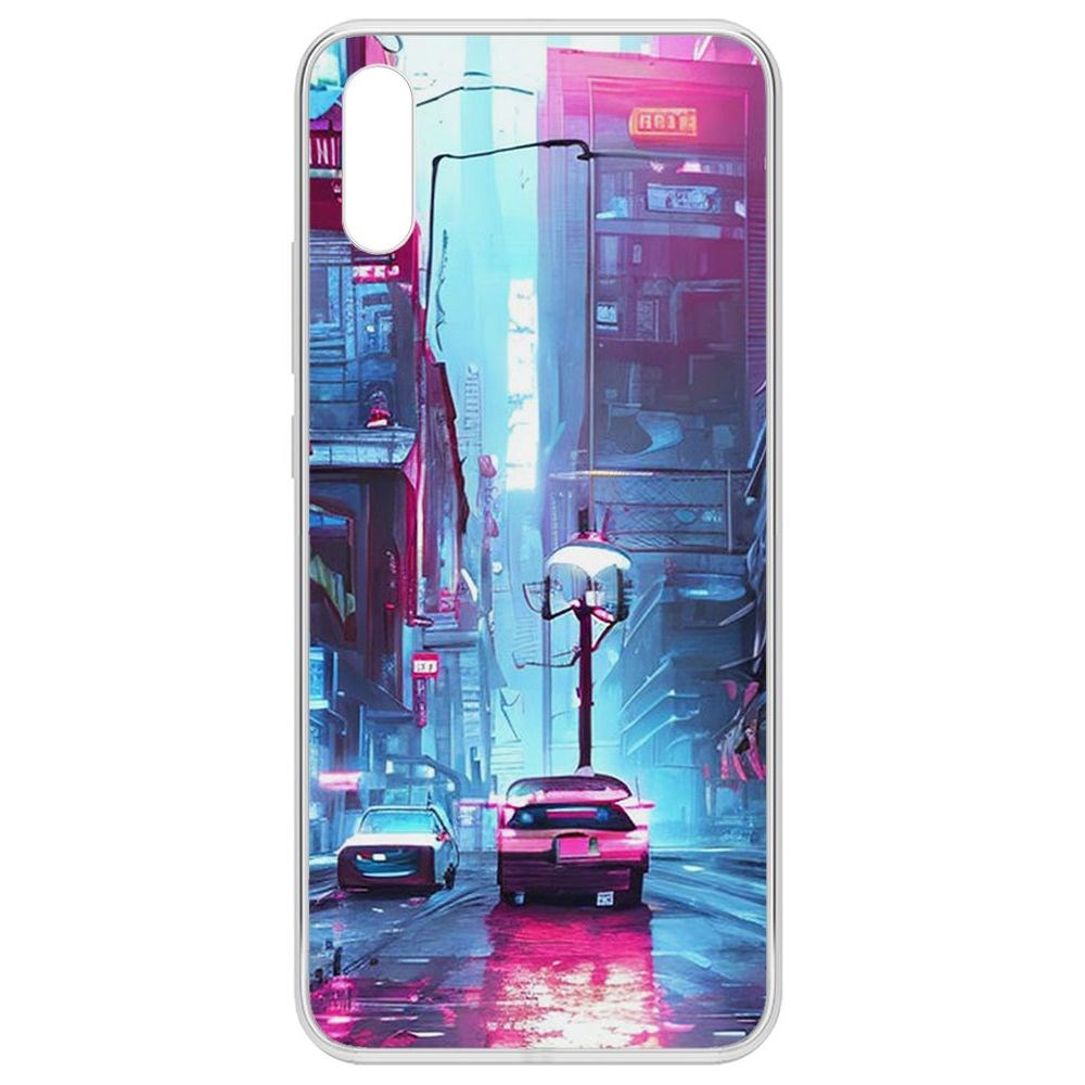 

Чехол-накладка Krutoff Clear Case Киберпанк Улица для Xiaomi Redmi 9A, Прозрачный