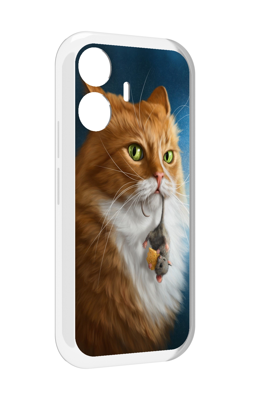 

Чехол MyPads Кот-и-мышь для Vivo Y77E / Vivo iQOO Z6 Lite, Прозрачный, Tocco