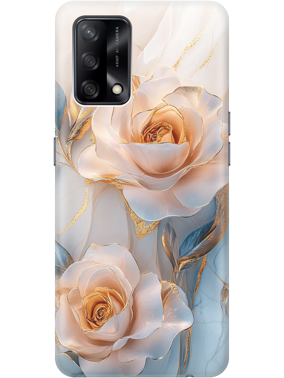 

Силиконовый чехол на Oppo A74 с принтом "Белые розы на мраморе", Прозрачный;белый;оранжевый, 726147223