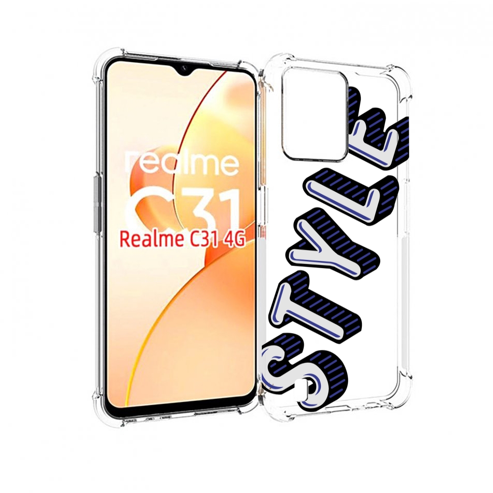

Чехол MyPads стиль для OPPO Realme C31, Прозрачный, Tocco