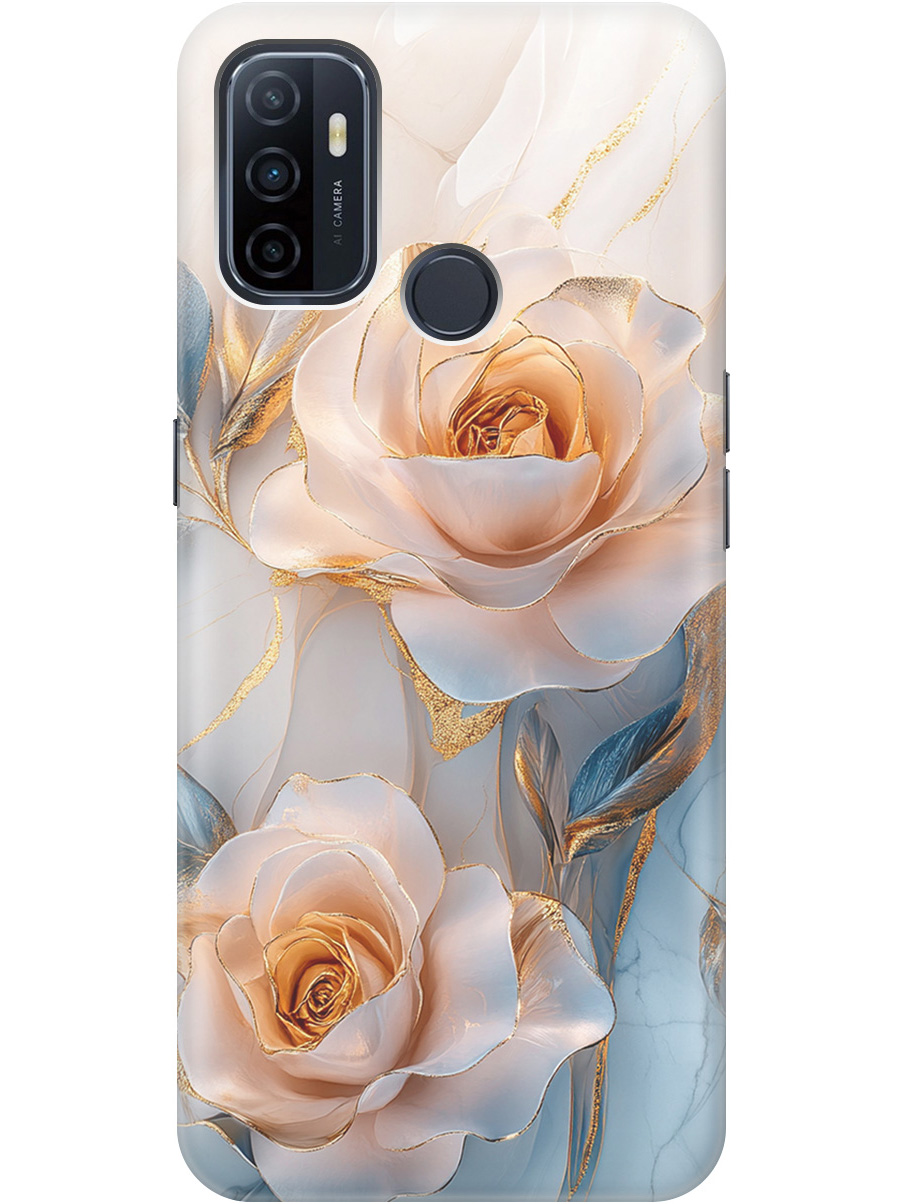 

Силиконовый чехол на Oppo A53 (2020)/A32 с принтом "Белые розы на мраморе", Прозрачный;белый;оранжевый, 726148723