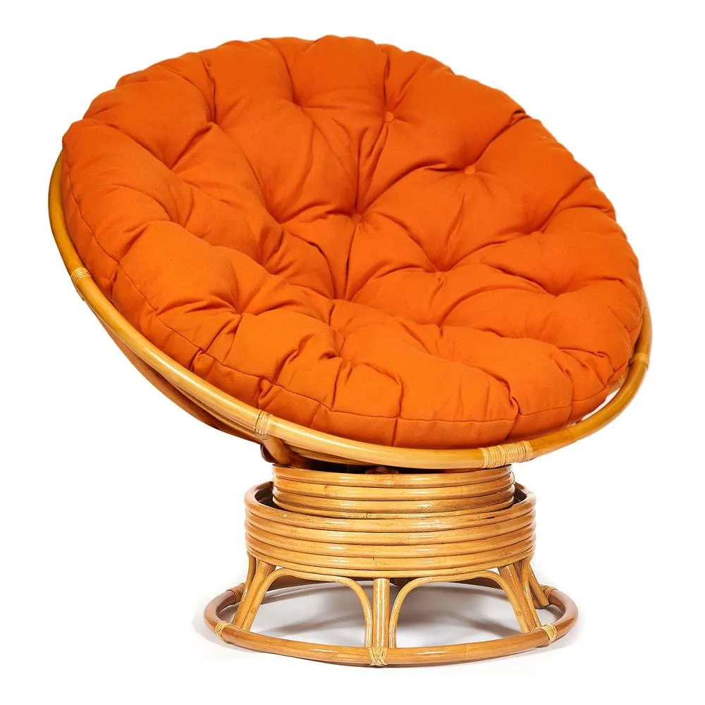 

Кресло-качалка "PAPASAN" w 23/01 B / с подушкой / Honey (мед), ткань Оранжевый, С 23