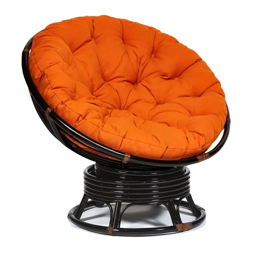 

Кресло-качалка "PAPASAN" w 23/01 B / с подушкой / Antique brown (античный черно-коричневый