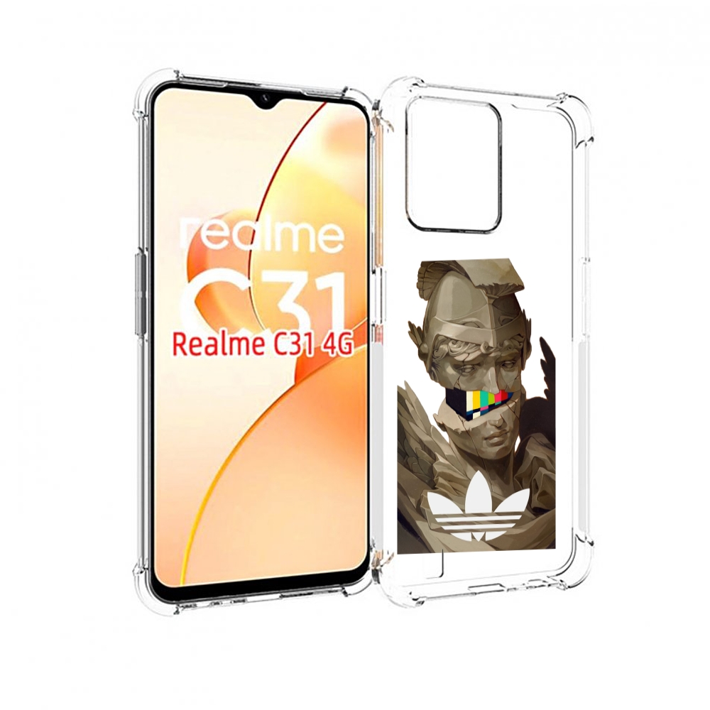 

Чехол MyPads статуя-адидас для OPPO Realme C31, Прозрачный, Tocco