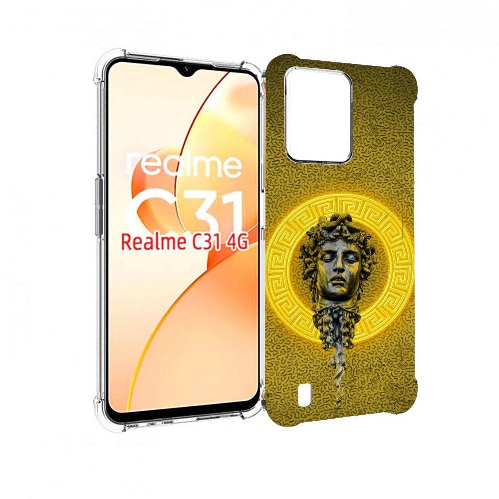 

Чехол MyPads статуя версачи для OPPO Realme C31, Прозрачный, Tocco