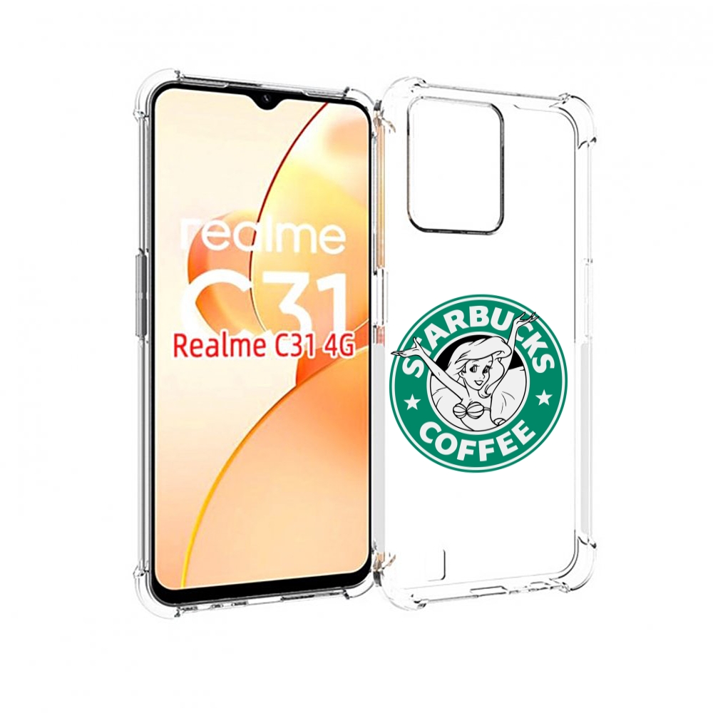 

Чехол MyPads старбакс-кофее для OPPO Realme C31, Прозрачный, Tocco