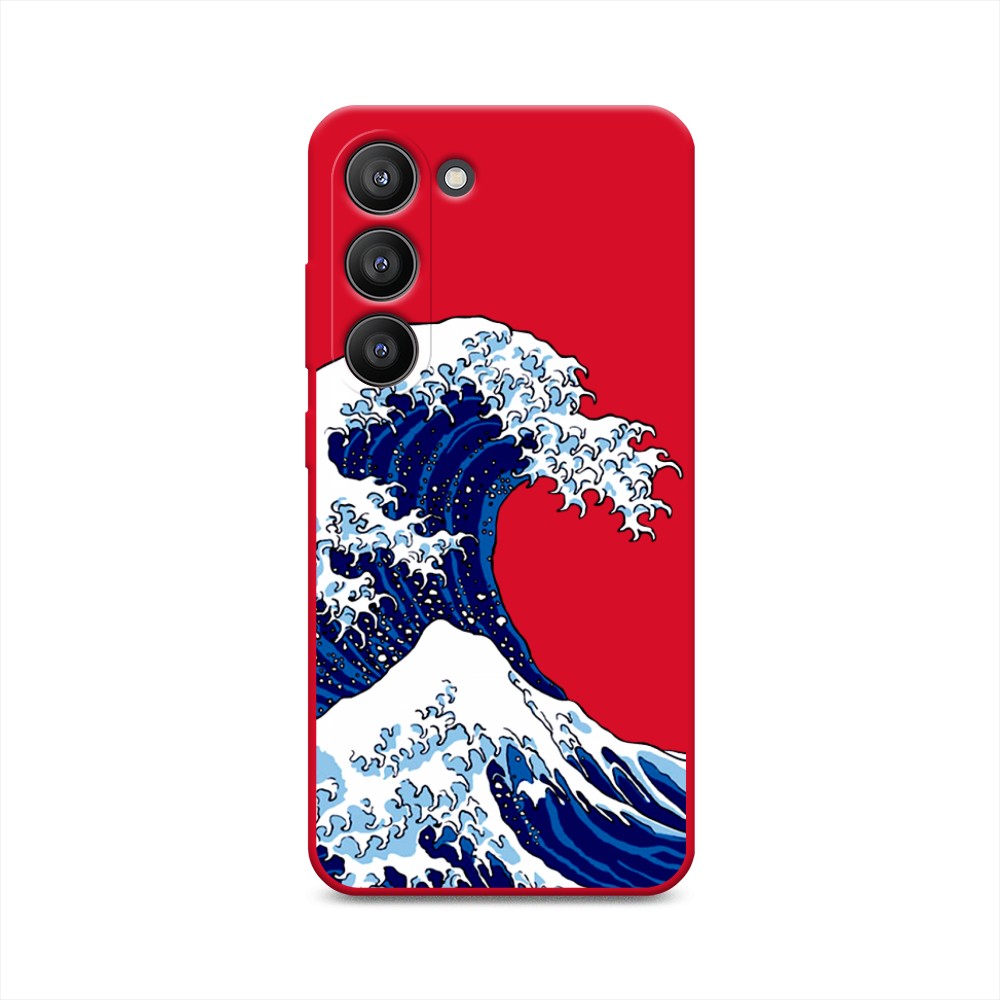 

Чехол Awog на Samsung Galaxy S23 5G "Волна в Канагаве", Синий;белый, 2107353-1