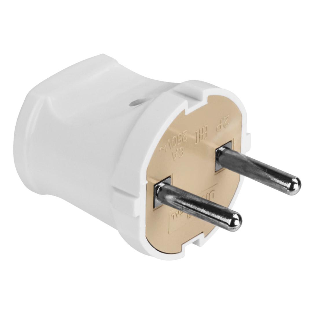 

Вилка Navigator NCA-PL01-6A-X-WH 6A белая, Белый