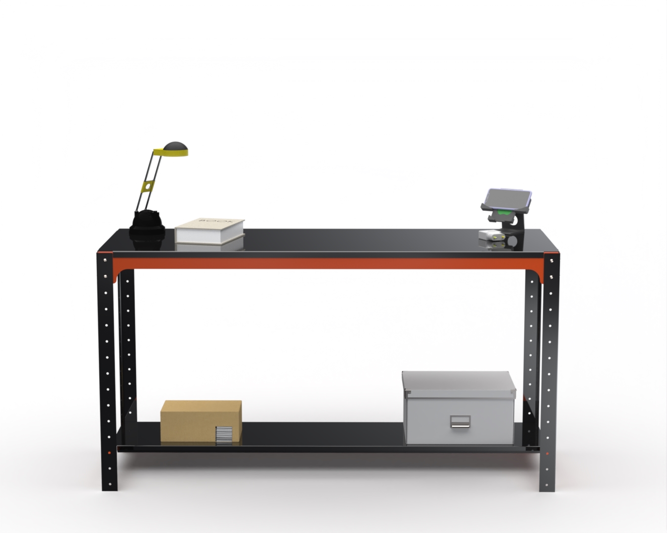 

Стол металлический Metalex серия KIT 750х1200х400 (одна полка) (оранжево-черный)