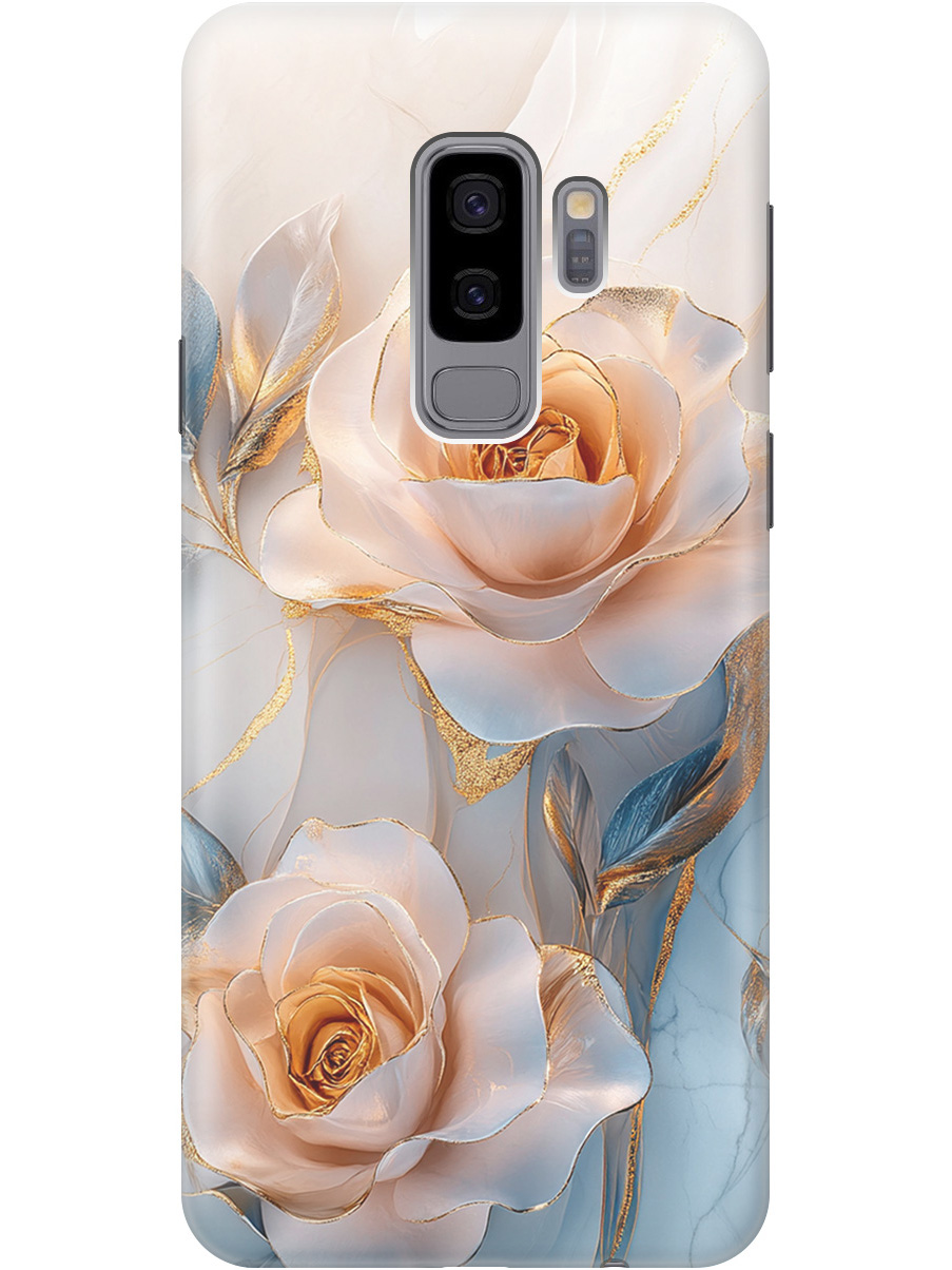 

Силиконовый чехол на Samsung Galaxy S9+ с принтом "Белые розы на мраморе", Прозрачный;белый;оранжевый, 717439323