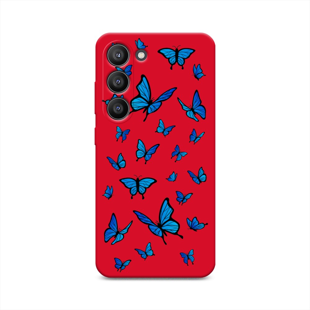 

Чехол Awog на Samsung Galaxy S23 5G "Синие бабочки", Синий;белый, 2107353-1