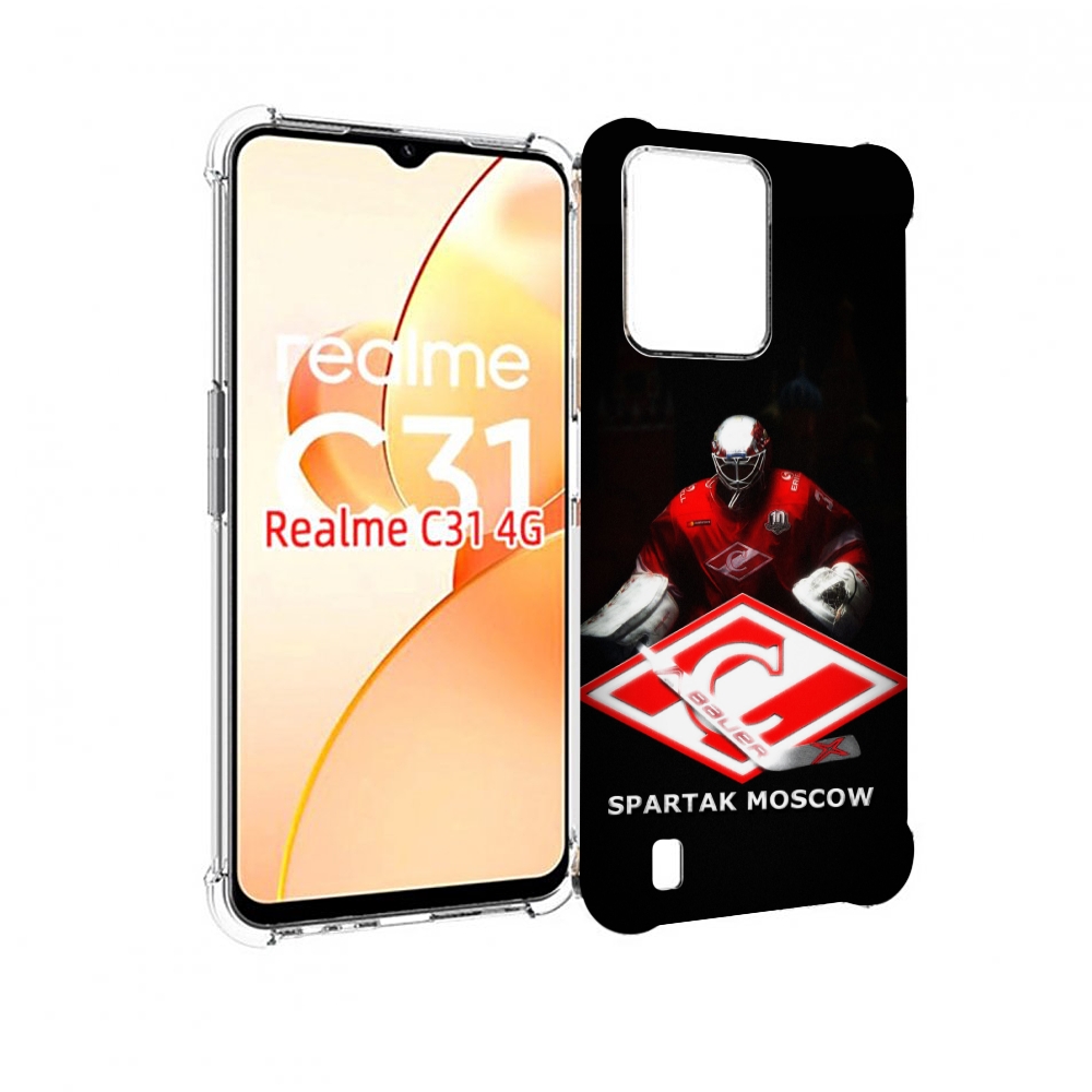 

Чехол MyPads спартак хоккеи мужской для OPPO Realme C31, Прозрачный, Tocco