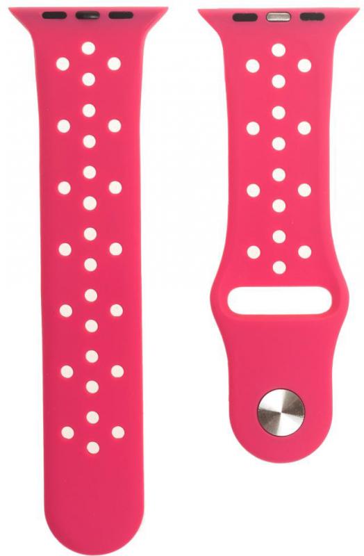 

Ремешок силиконовый GSMIN Stamped для Apple Watch Series 2 42/44 (Розовый)
