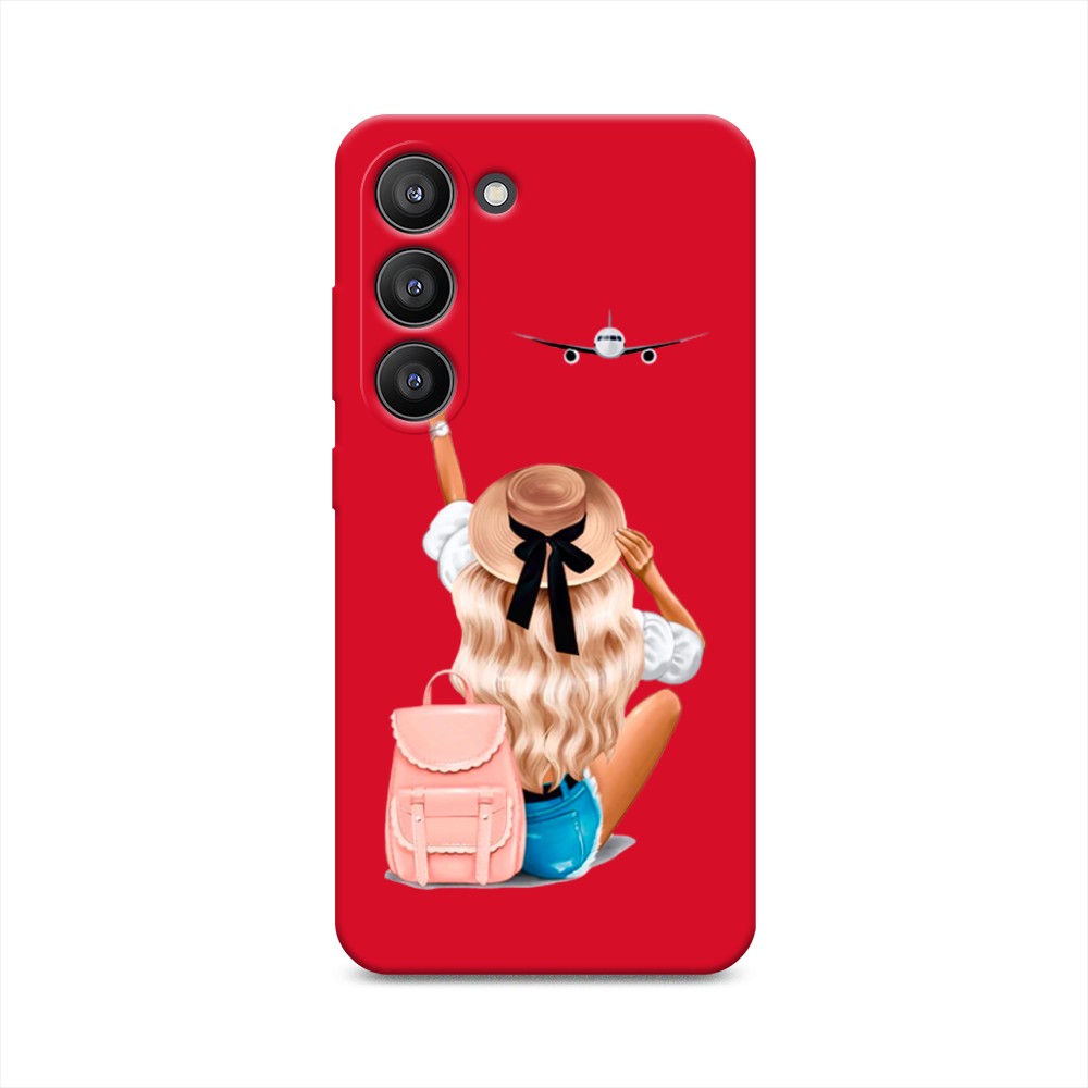 

Чехол Awog на Samsung Galaxy S23 5G "Автостопом самолетом", Бежевый;белый, 2107353-1