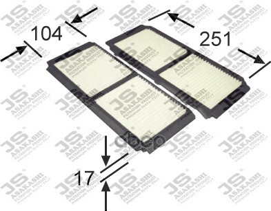 

Фильтр салона JS Asakashi AC0157SET