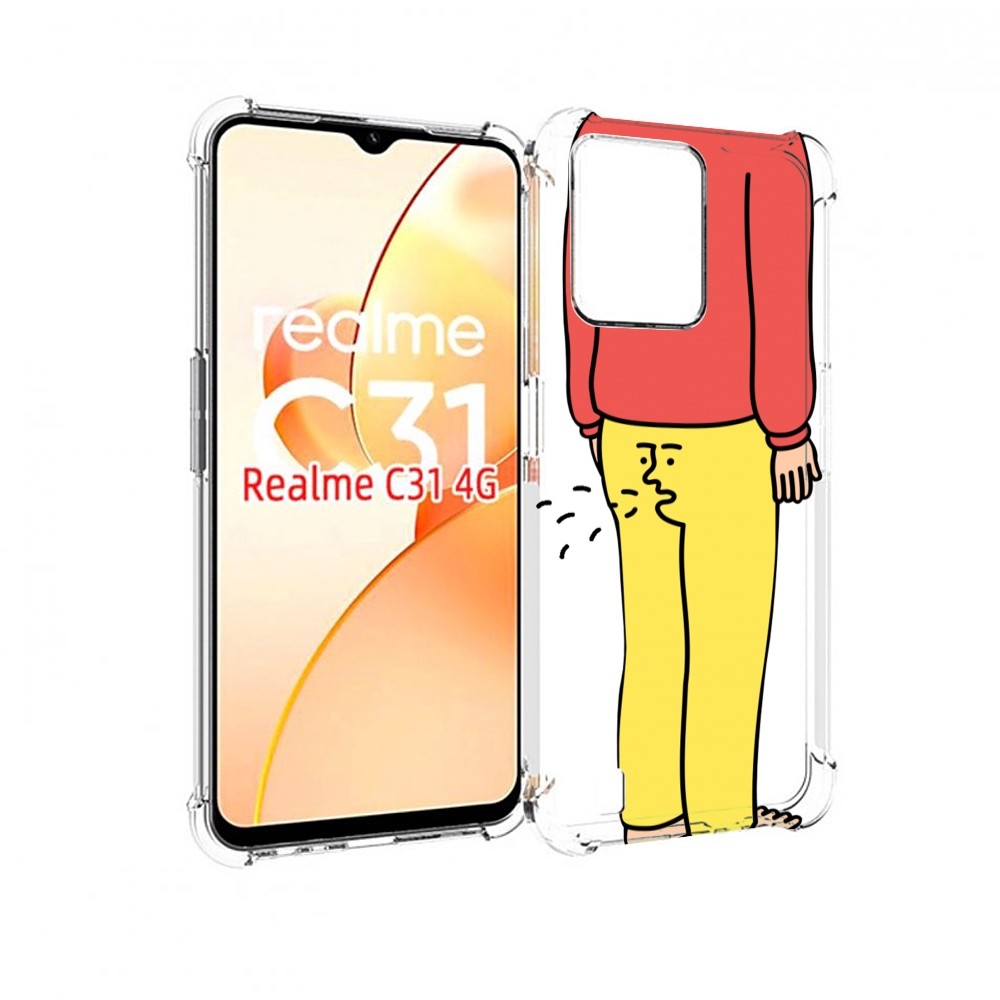 

Чехол MyPads смешной-мужчина для OPPO Realme C31, Прозрачный, Tocco