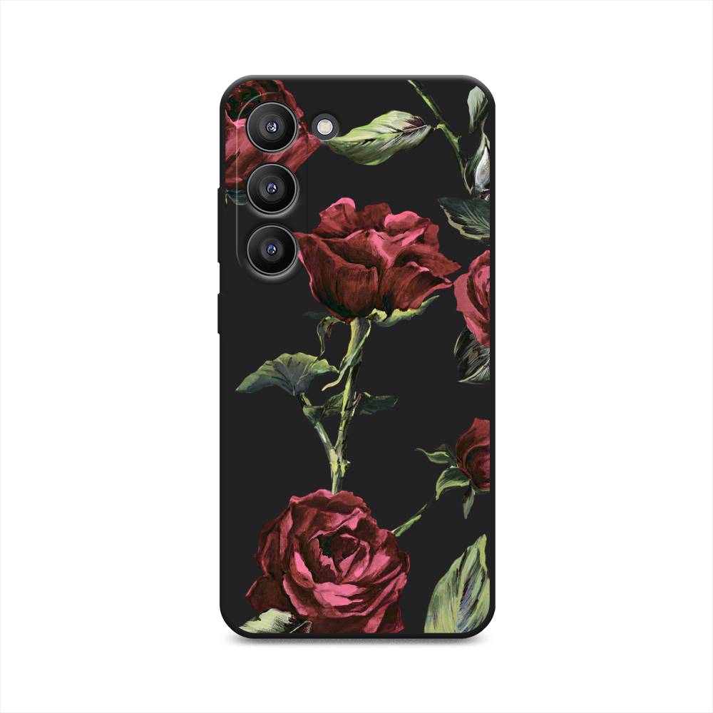 

Чехол Awog на Samsung Galaxy S23 5G "Бордовые розы фон", Бордовый, 2107352-1