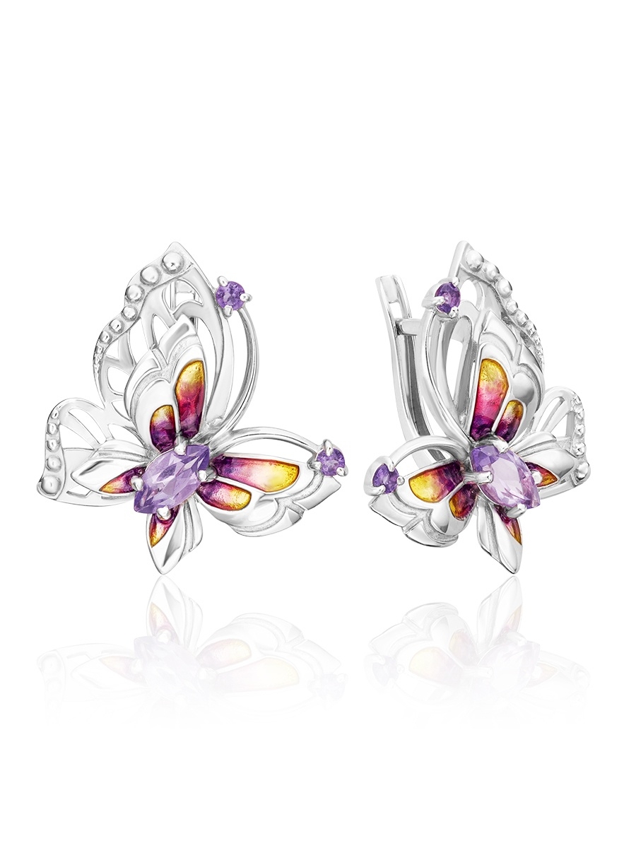 

Серьги из серебра с аметистом PLATINA jewelry 02-4780-00-203-0200-69, 02-4780-00-203-0200-69
