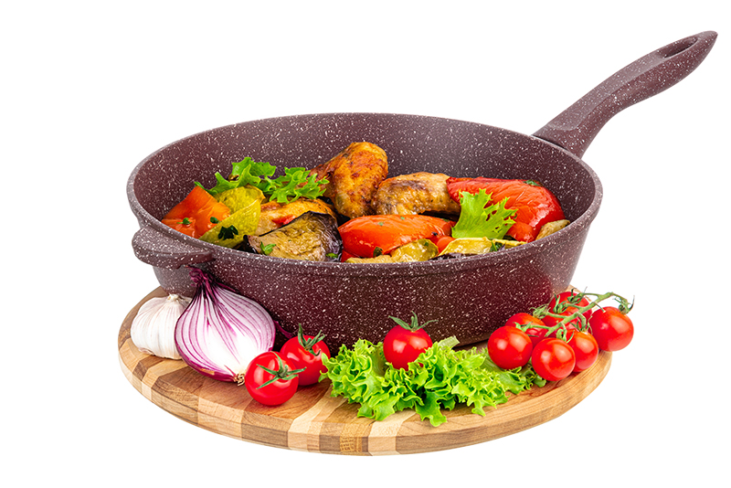 

Сковорода глубокая Elan Gallery ГАРМОНИЯ ВКУСА Рубин 28 см, с несъёмной ручкой, Красный, Elan Gallery-75
