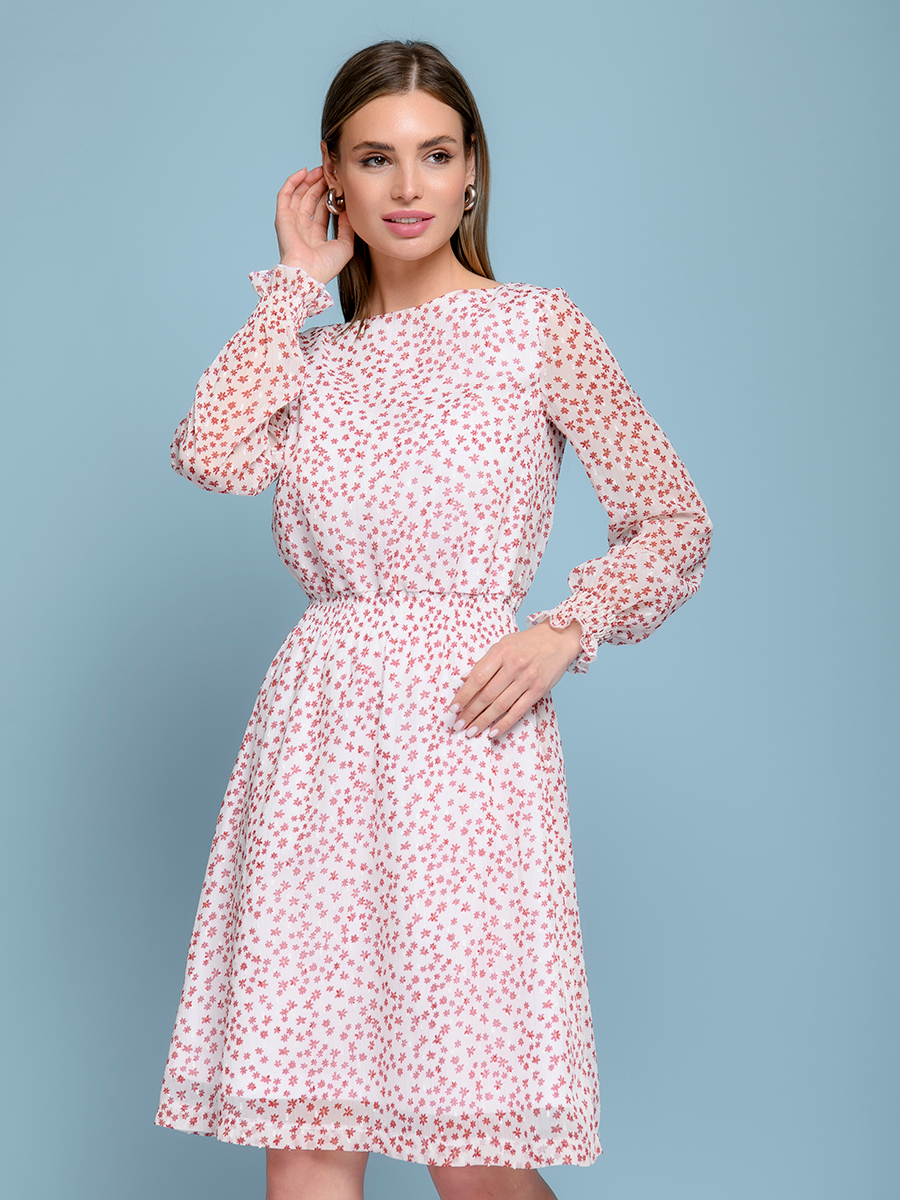 

Платье женское 1001dress 102502 белое 54-56 RU, Белый, 102502