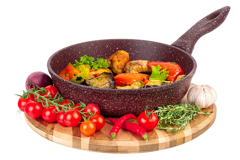 

Сковорода глубокая 22 см Elan Gallery ГАРМОНИЯ ВКУСА Рубин, с несъёмной ручкой, Красный, Elan Gallery-75