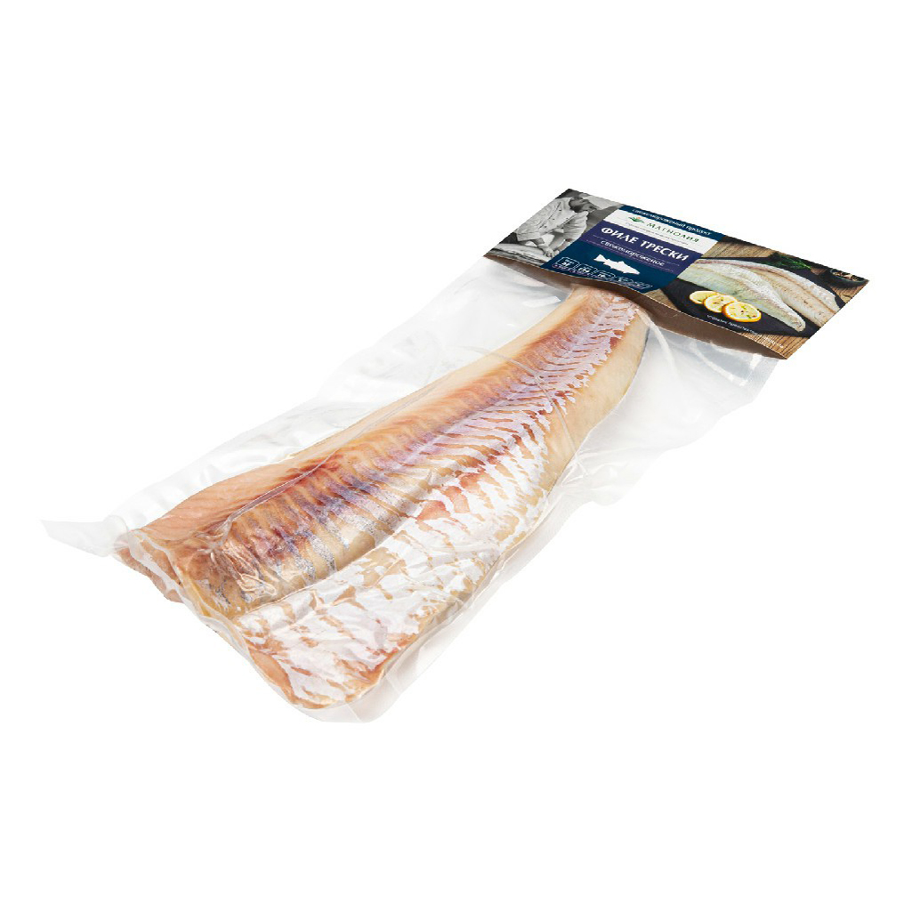 Треска Магнолия свежемороженая без кожи филе 500 г