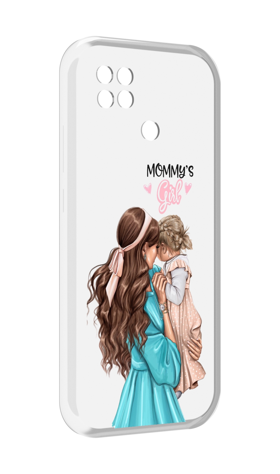 

Чехол MyPads Мама-девочки женский для Xiaomi Poco C40, Прозрачный, Tocco