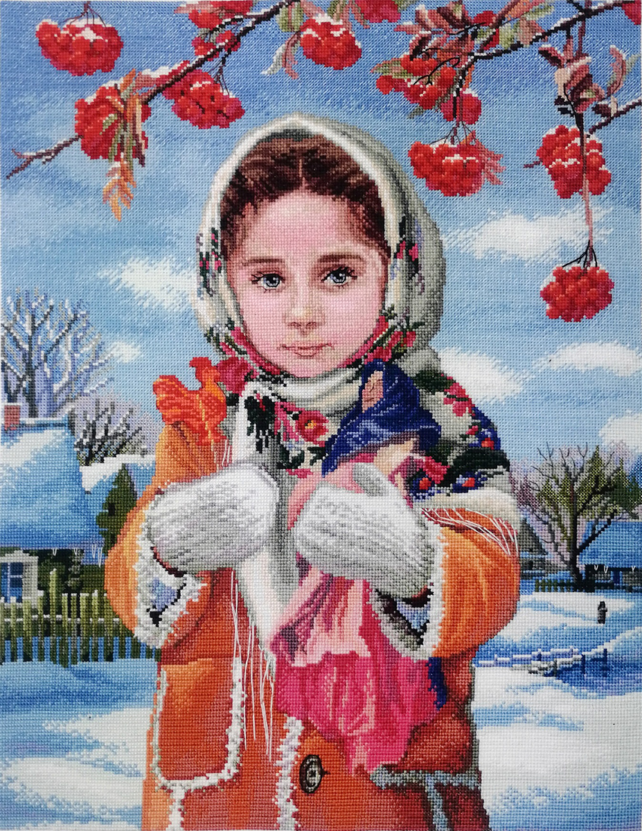 

Вышивка крестом Марья Искусница Ягодки, 30x38 см, Ягодки