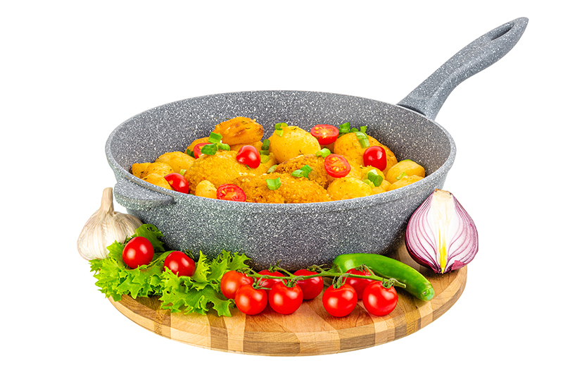 

Сковорода глубокая Elan Gallery ГАРМОНИЯ ВКУСА Серый мрамор 28 см без крышки, н/р, Темно-серый, Elan Gallery-75