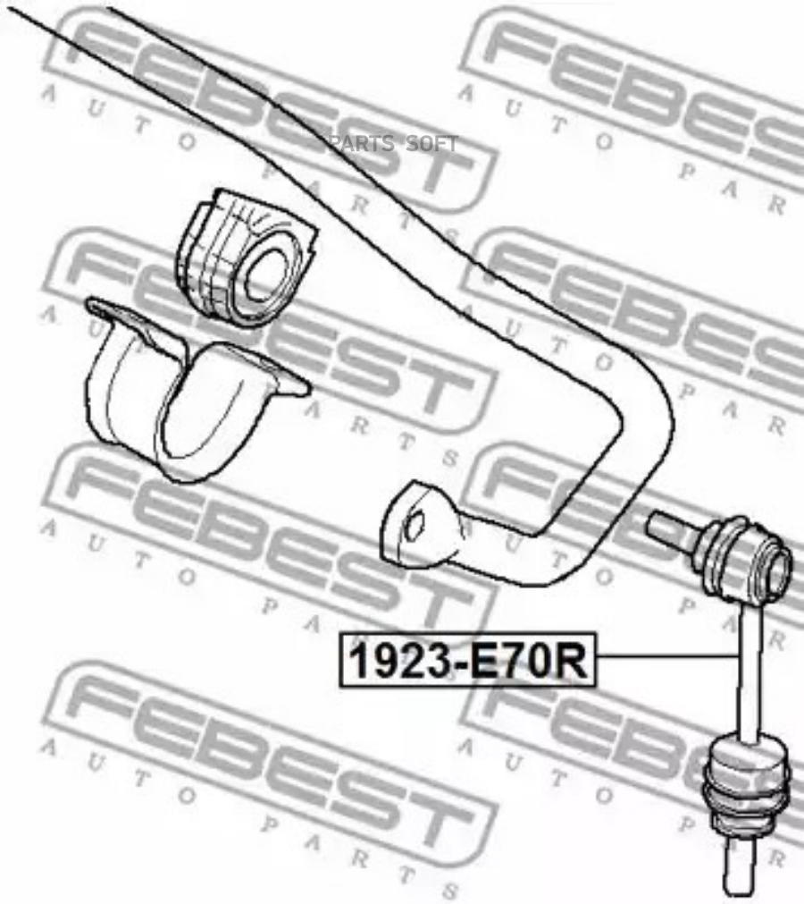 

FEBEST Тяга стабил.зад.BMW X5 E70 2006-2013 FEBEST 1923-E70R