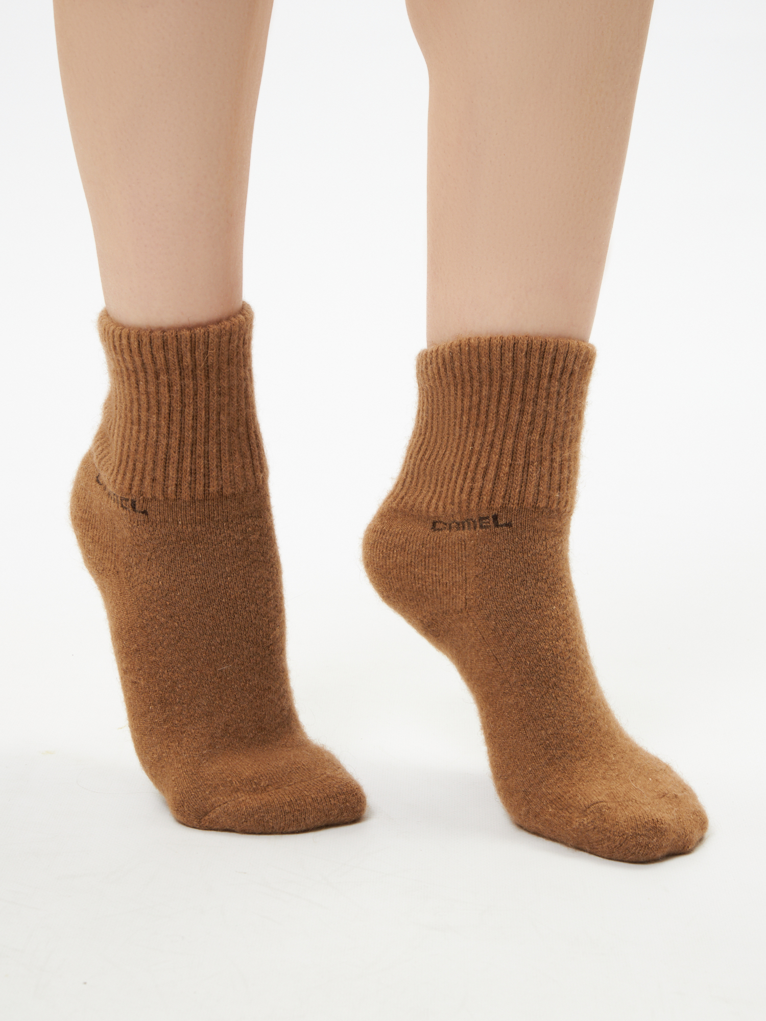 Носки женские WoolSpirit by Khan.Cashmere uni коричневые 34-36