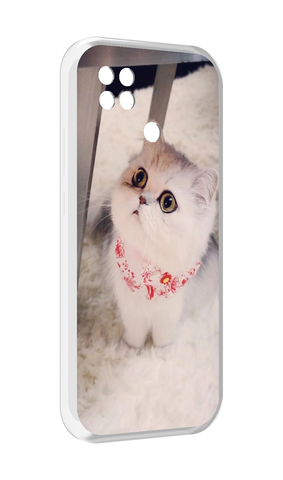 

Чехол MyPads Котеночек женский для Xiaomi Poco C40, Прозрачный, Tocco