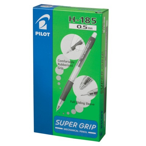 

Карандаш механический Pilot Super Grip 0,5мм желтый, 12 штук