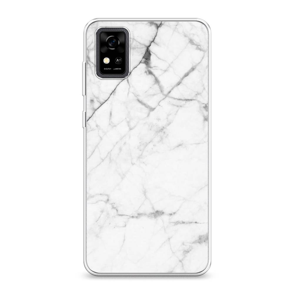 фото Силиконовый чехол "светлый мрамор" на zte blade a31 awog