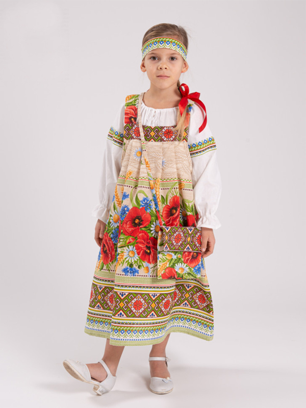 

Сарафан "Юленька" рожь (Цв: Бежевый-Разноцветный Размер: 11), L-KUd-N1413CH