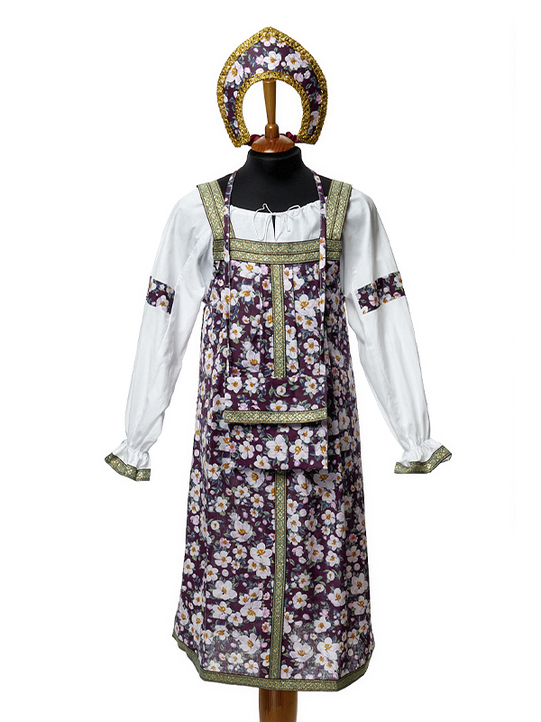 

Сарафан "Машенька" (Цв: Бордовый Размер: 11), L-KMd-CH