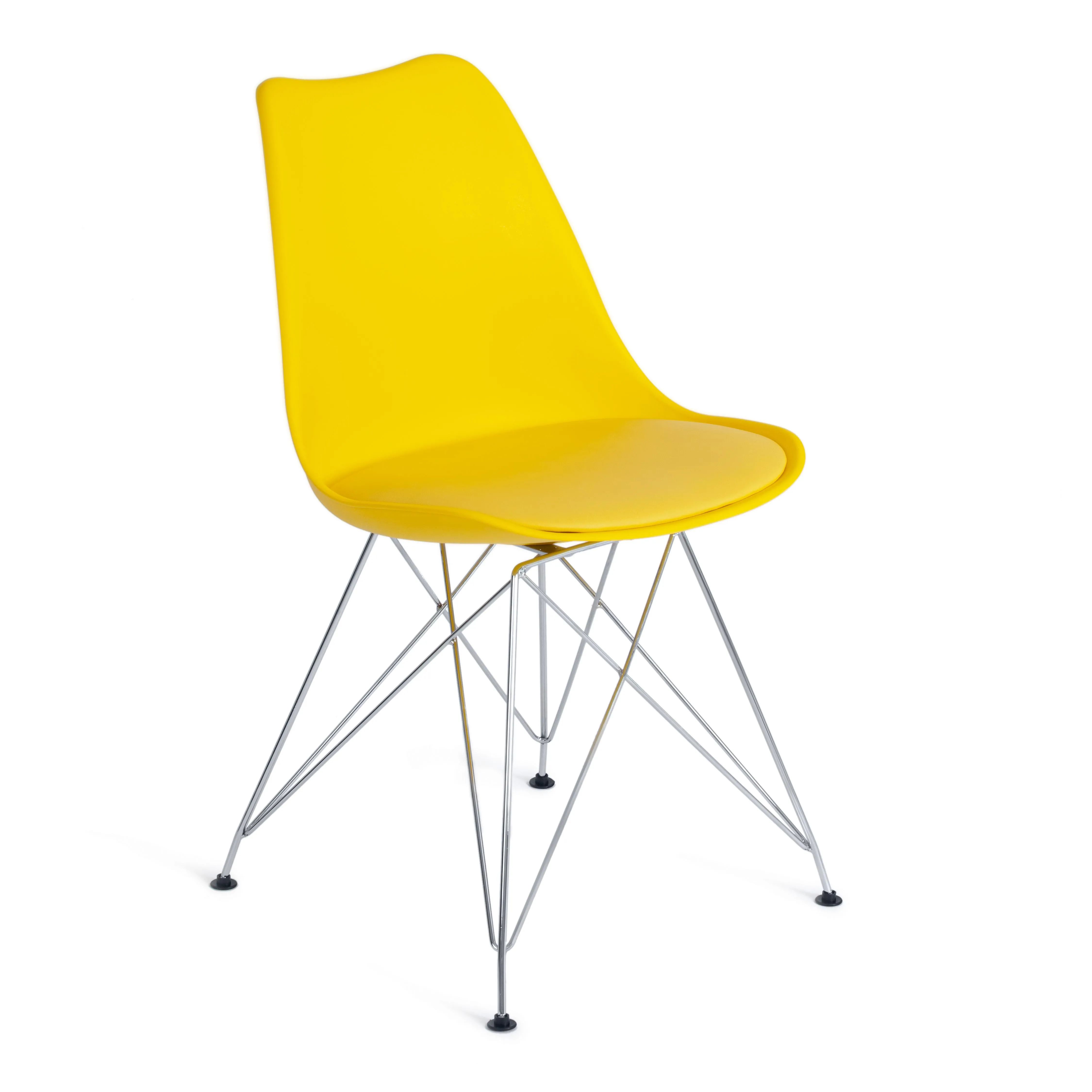 

Стулья для кухни 4 шт пластиковые со спинкой на балкон кухонные Tetchair TULIP, TULIP IRON CHAIR
