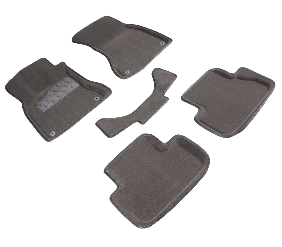 

Ворсовые 3D коврики в салон Seintex для Audi A4 (B8) 2007-2015 (серые)