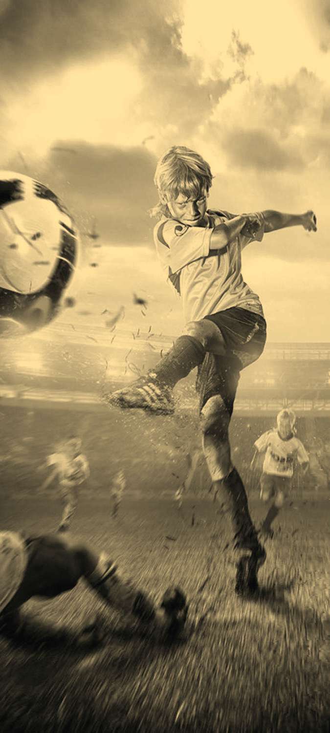 

Самоклеющиеся фотообои Футбол, будущий чемпион, 90x200 см, эффект: сепия, отраженный, 1-e848fs